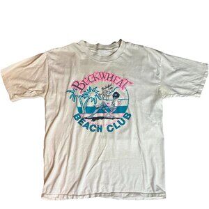Vtg 80s Buckwheat Beach Club Little Rascals Parody Tee Sz M